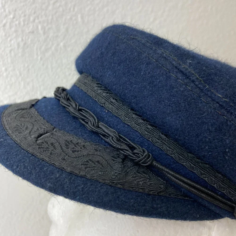 Vintage Dorfman Pacific Co Braided Fisherman’s Golf  Cap Woolen Sz L